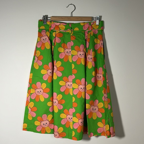 NWT ModCloth x Marisol Muro Flower Cat A Line Skirt Size 10 Retro Pin Up NEW - Picture 4 of 5
